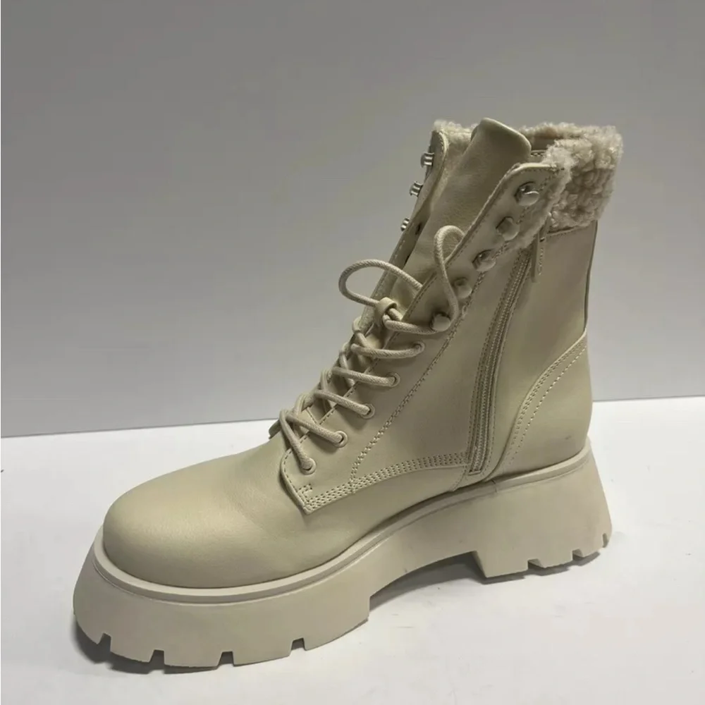 Sam Edelman Womens Circus Larsa Boot Ivory Size 9.5 M